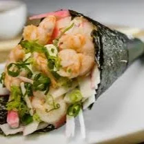 Temaki Salmão Grelhado + Camarão + Kani