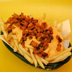 Fritas cheddar e bacon 