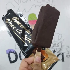 Picole de Brownie c/ Doce de Leite
