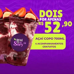 2 COPOS DE 700ML