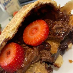 Pastel de Nutella com Morango 