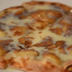 Pizza de Banana com leite Condensado