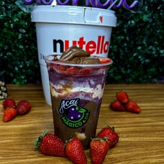 AÇAÍ  OU CUPUAÇU TRUFADO MORANGO - (NUTELLA, MORANGO, LEITE EM PÓ E LEITE CONDENSAO 330ML