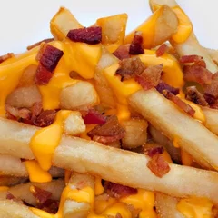 Batata Frita com Cheddar e Bacon - Individual