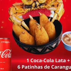 Patinha de Caranguejo + 1 Coca-Cola Original Lata 350ml