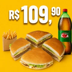 Combo Calota Especial + Guaraná 1,5L + Fritas P Tradicional