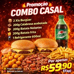 combo 2 casal + refri 600ml 