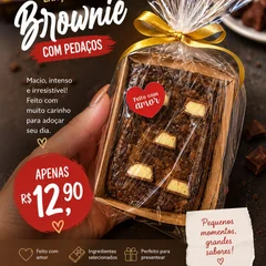 Brownie com pedaços