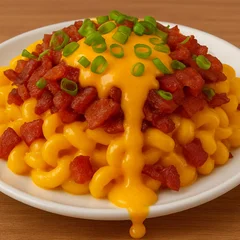 Mac'n Cheese Com Cheddar e Cubos de Bacon