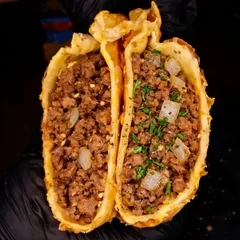 Pastel 18 - Carne acebolada 