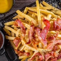 BATATA COM BACON MÉDIA