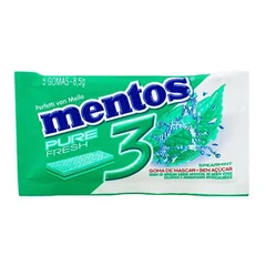 Chiclete Mentos 3 camadas Pure Fresh Verde