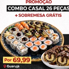 Combo Casal + sobremesa GRÁTIS