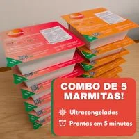 Combo de 5 marmitas de caldos, sopas ou canjica