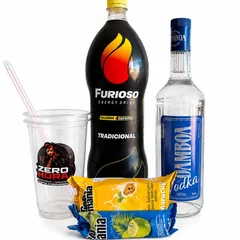 Combo Vodka Bamboa C/ Gelo de Sabor