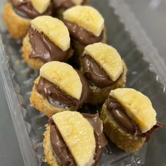 Hot holl banana com Nutella - 04 peças