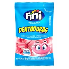 Bala Fini Gelatina Dentaduras Embalagem 15g