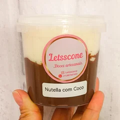 Sorvete  Coco com Nutella 