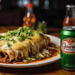 Panqueca de Carne ao Molho Sugo + Guaraná Lata