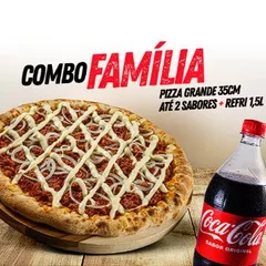 Pizza Família 35cm + Borda de Chocolate + Coca 1,5 Litros