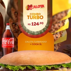 COMBO  Calota Turbinado + Coca 2L