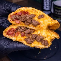Pastel 60 - Filé com bacon e cheddar 