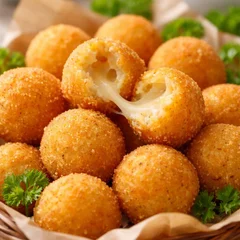 Porção de bolinhas de queijo