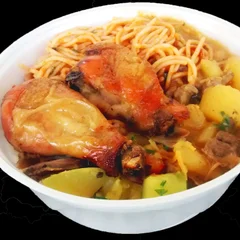 Marmitex G (Tam 09) - Churrasco e Frango frito