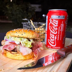 Hmm Gostoso + Fritas 100g + Coca Cola 350 ml