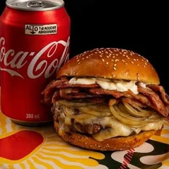 Burguer Bacon de Ferro + Coca Lata 350ml