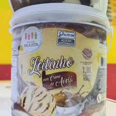 Sorvete Leitinho com Creme de Avelã 1,8L