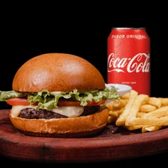 Lanche + Batata + Refri 350ml