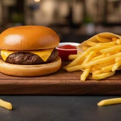 Cheese Burguer + Batata Frita
