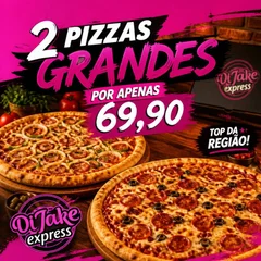 2 Pizzas Grandes ( 8 Fatias )