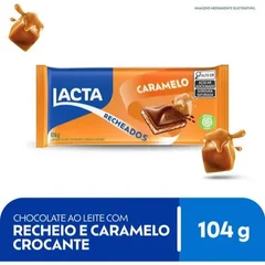 Chocolate Lacta Caramelo Ao leite 104g 