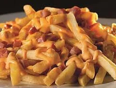 Fritas com Bacon e Cheddar