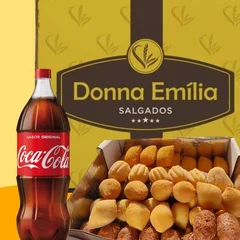 50 Salgados + Coca-Cola 1 litro