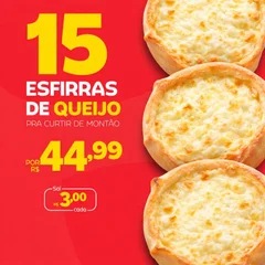 15 Esfirras de Queijo Minas
