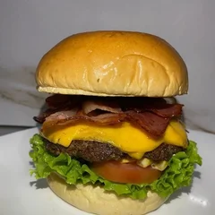 Burguer bacon salada