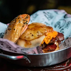 Burguer tropical (Com abacaxi)