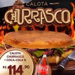 Combo Calota Churrasco + Coca-Cola 1L