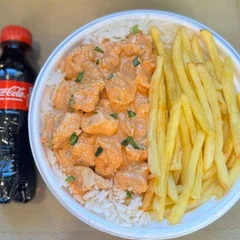 Strogonoff Frango & Fritas + Coca Pet + R$ 18,99 leve outra marmitex
