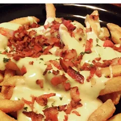 Fritas com bacon