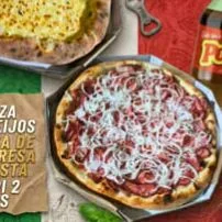 2 Pizzas Grande salgada + Poty (Pizzas inteiras exclusiva)