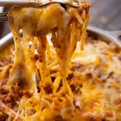 Espaguete À Bolonhesa ao Forno
