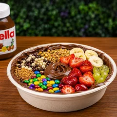 🍫 MONTE SUA MARMITA TRUFADA C/ NUTELLA+ 5 COPLEMENTOS GRÁTIS
