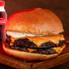 Double Cheese Buger + Refri Mini