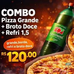 COMBO Pizza Grande + Broto Doce + Refri 1,5