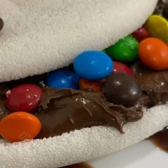 Tapioca de Confetes com Chocolate 
