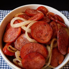 Porção Calabresa Acebolada Pequena